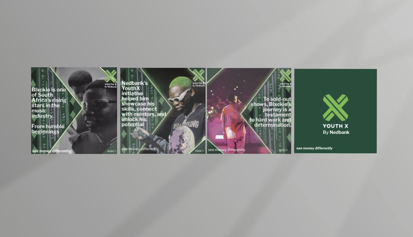 Nedbank Youth X campaign mockup detail